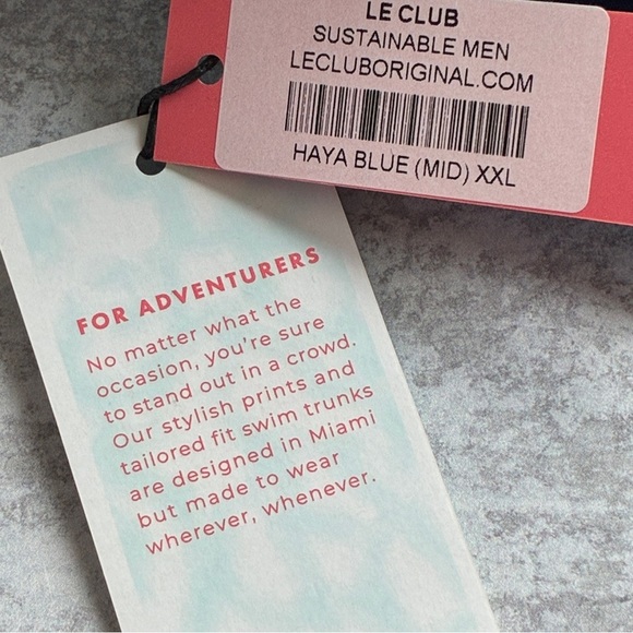 Le Club Striped Haya Blue Swim Shorts XXL - Picture 10 of 15